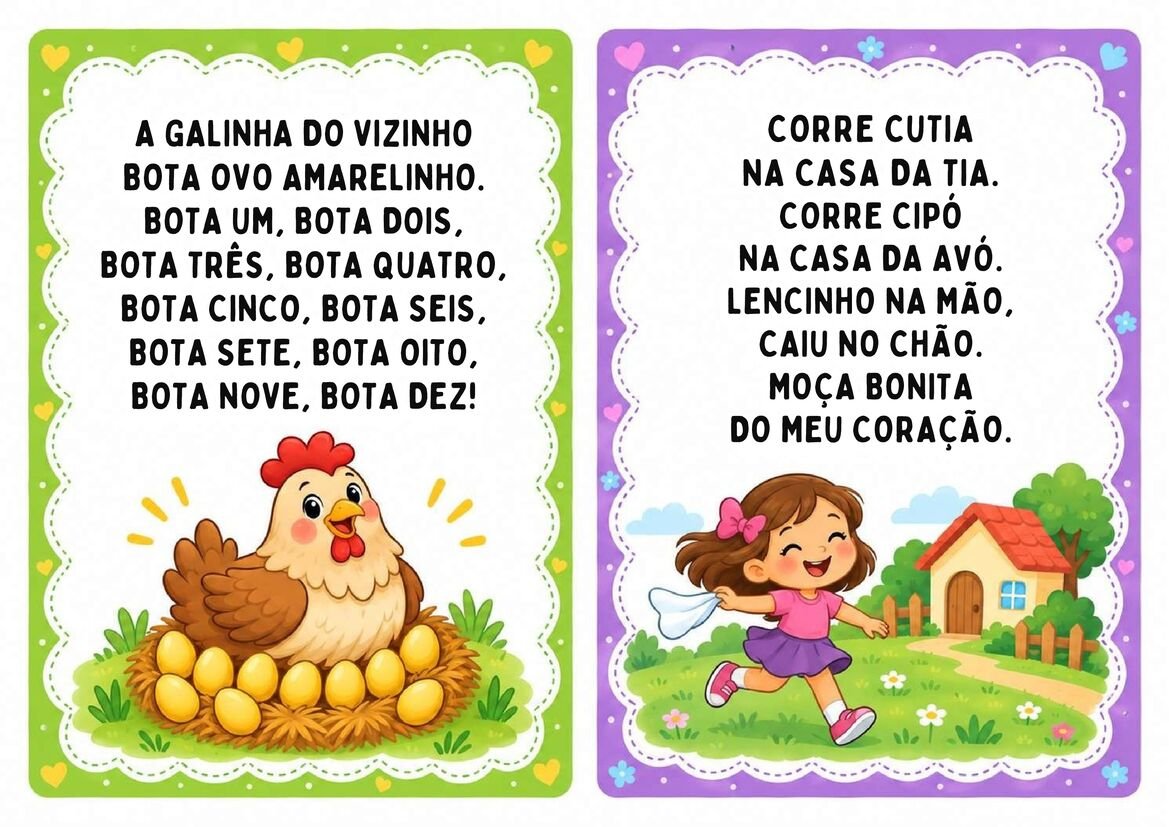 Parlendas para Imprimir para imprimir página 2